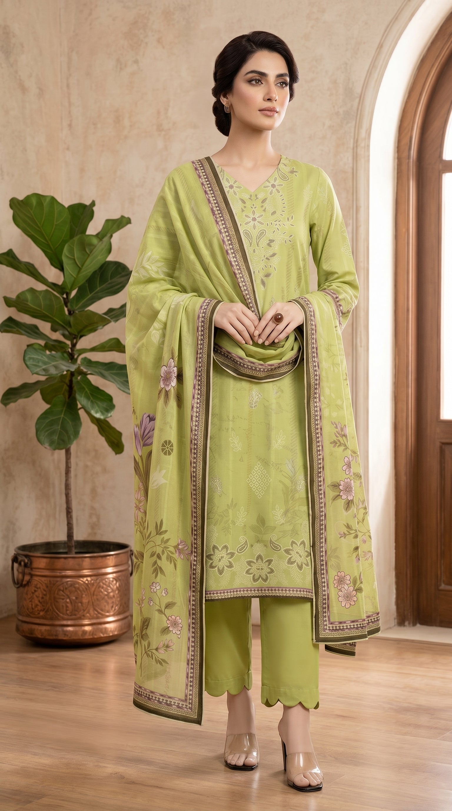 RTS | SHIRT, TROUSER & DUPATTA LAWN | PRINTED