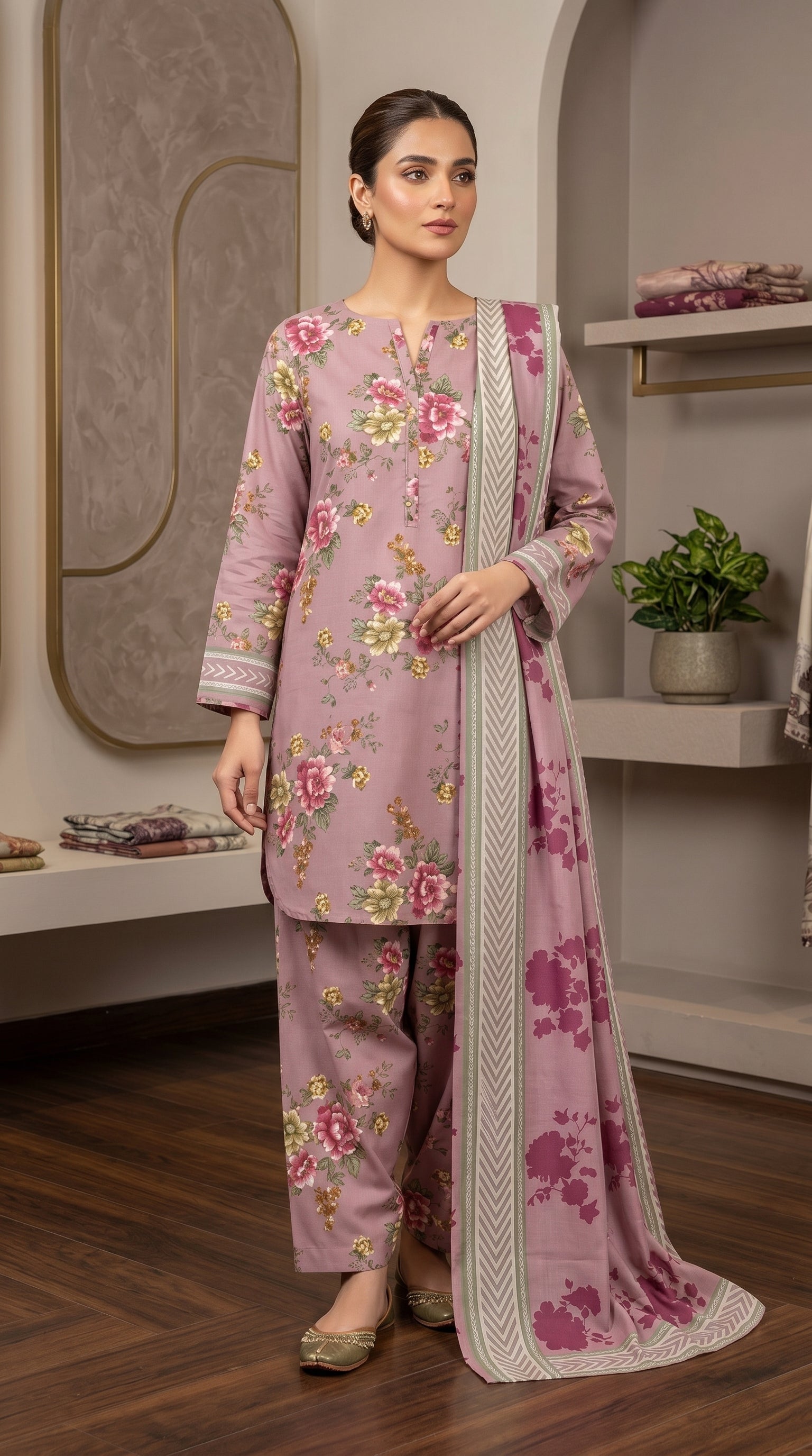RTS | SHIRT, TROUSER & DUPATTA LAWN | PRINTED