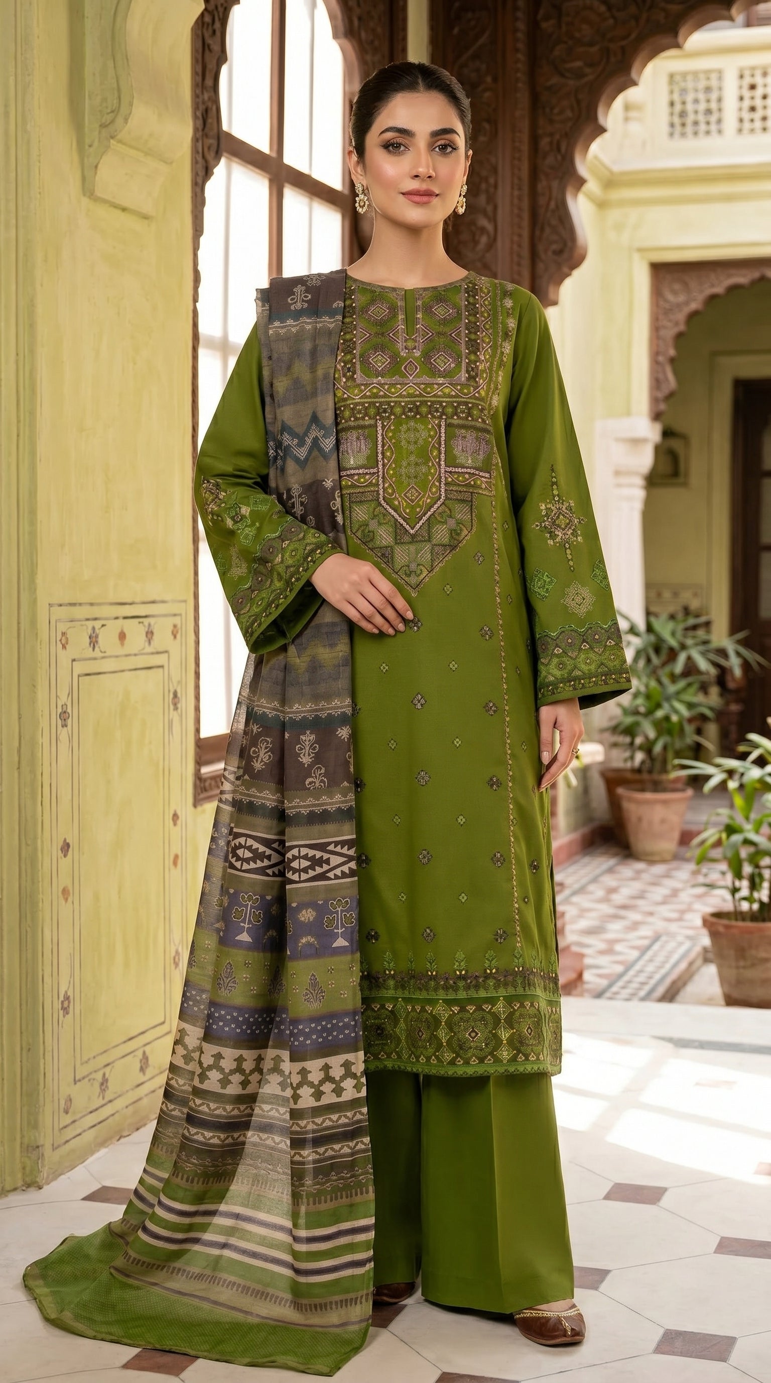 RTS | SHIRT, TROUSER & DUPATTA LAWN | PRINTED