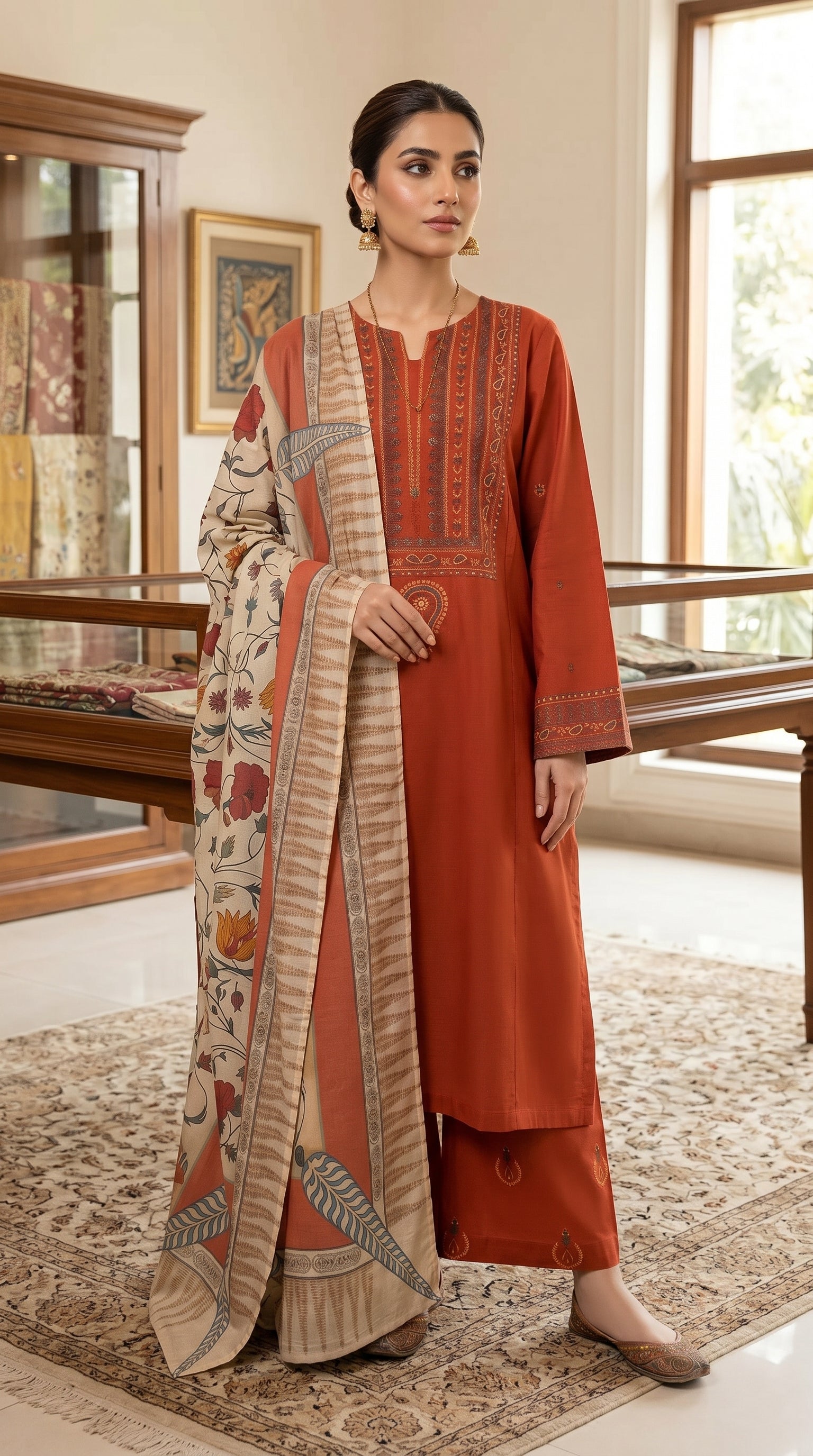RTS | SHIRT, TROUSER & DUPATTA LAWN | PRINTED
