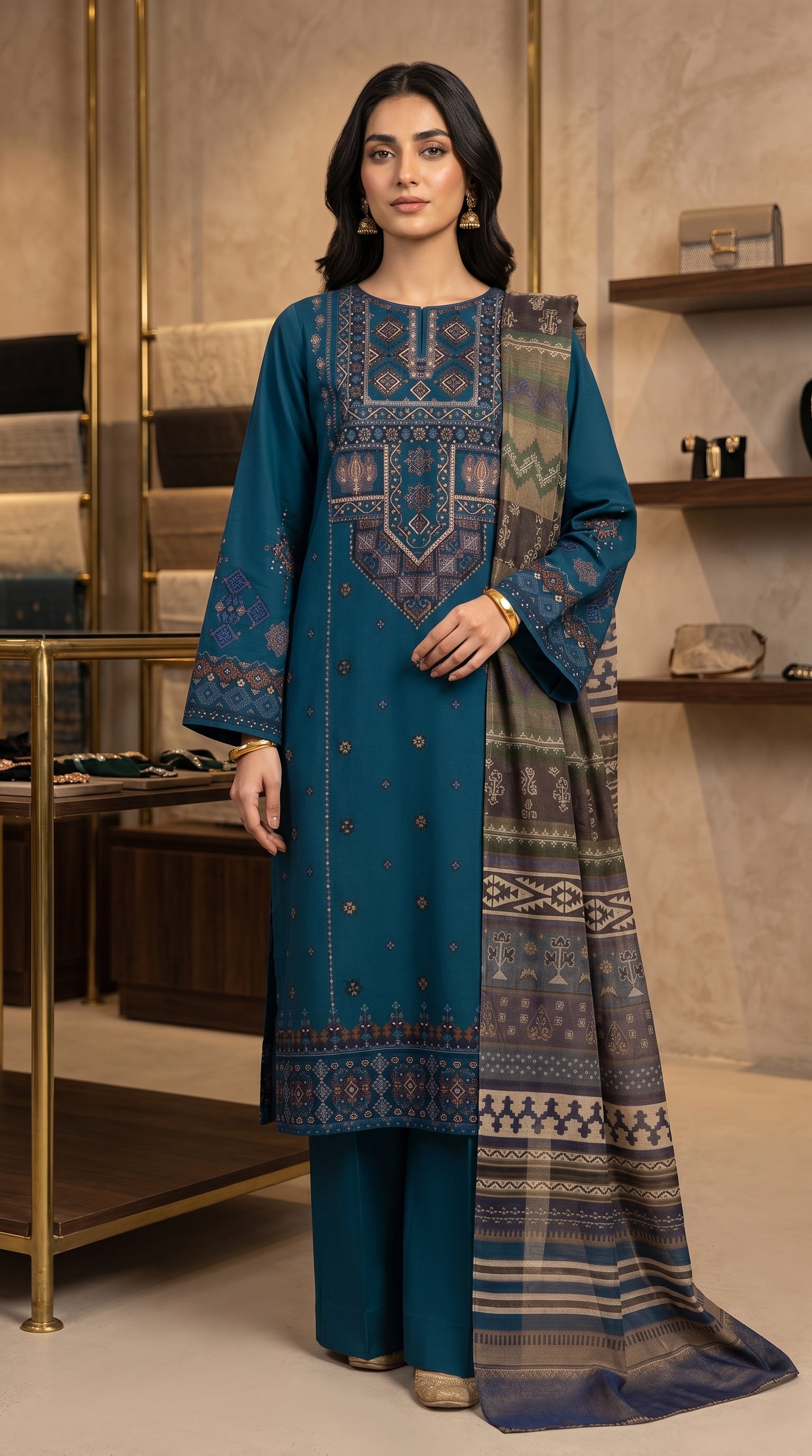 RTS | SHIRT, TROUSER & DUPATTA LAWN | PRINTED